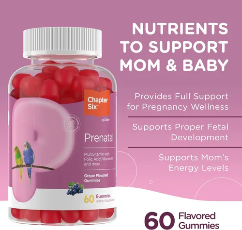 Miniatura 3 de Zahler Gomitas prenatales – Apoya el desarrollo fetal de las futuras madres – Ácido fólico y vitamina A para apoyo general de la salud – Kosher, sin