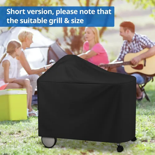 Miniatura 7 de SunPatio Funda impermeable para parrilla Weber de 22 pulgadas para parrilla Weber Performer Premium Deluxe, RecTeq, Char-Griller, en comparación