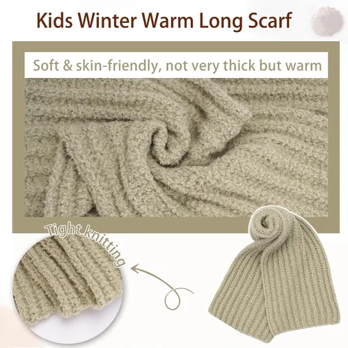Miniatura 4 de Conjunto de gorro de invierno para niños y niñas de 0, 6, 12 meses, 1, 2, 3, 4-8 años