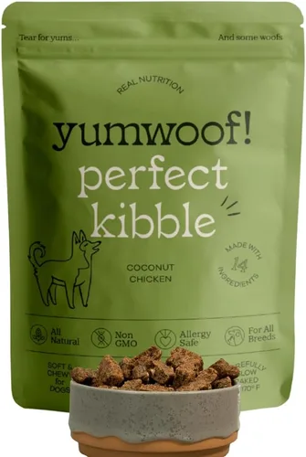 Miniatura 10 de Yumwoof Perfect Kibble - Alimento para perros secado al aire sin OMG Mejora las alergias y la digestión con aceite de coco orgánico, MCT