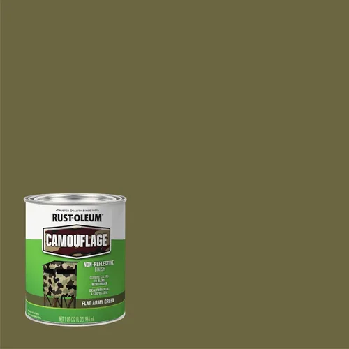 Miniatura 3 de Rust-Oleum 379561 - Pintura especial de camuflaje, cuarto, verde ejército mate, (Paquete de 1)