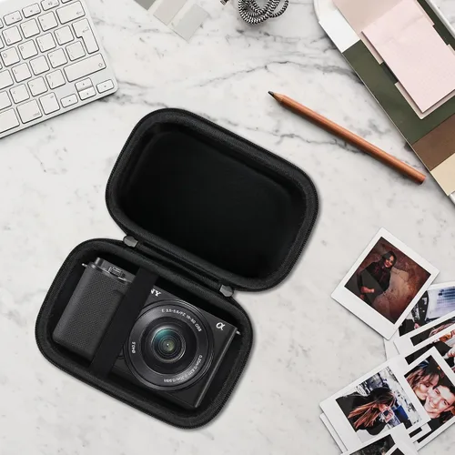 Miniatura 6 de Canboc Funda de transporte para cámara digital sin espejo Sony ZV-E10/ZV-E1/ZV-E10 II APS-C lente intercambiable sin espejo, bolsa de cámara