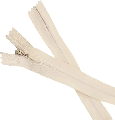 Miniatura 8 de Leekayer 3# Cremallera invisible de 4 pulgadas para bricolaje, costura de sastre, manualidades, 10 cm, cremalleras de nailon beige, extremo cerrado