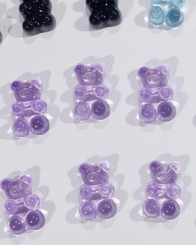Miniatura 4 de Gummy Bears - Dijes para zapatos, cadena de oso, margarita, flores, decoración de zapatos para mujeres, niñas, niños, regalos de fiesta