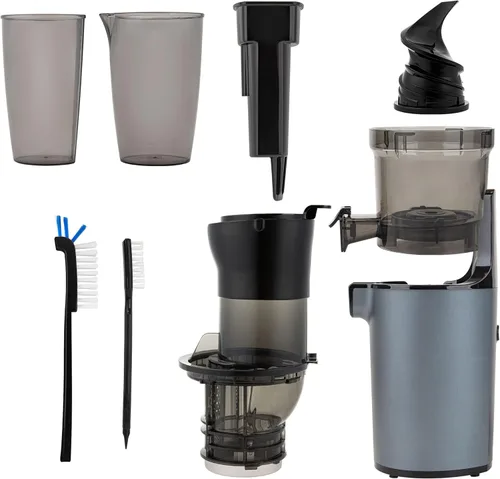 Miniatura 8 de Shine SJX-1 - Exprimidor fácil de prensar en frío con canal de alimentación XL y cuerpo compacto, color gris