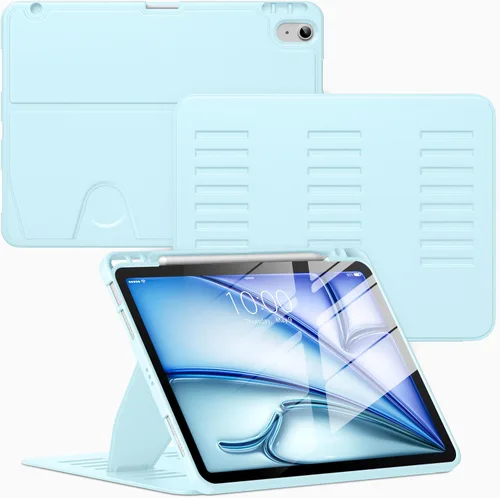 Miniatura 10 de VIKESI - Funda para iPad Air de 11 pulgadas con chip M3 / M2 2025/2024 y para iPad Air de 5ª/4ª generación de 10.9 pulgadas 2022/2020, funda
