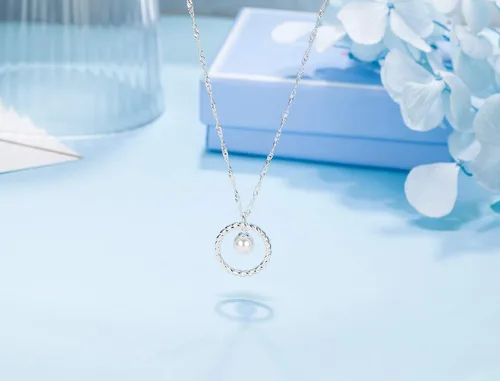 Miniatura 5 de Collar para suegra, regalos para mamá, collar para madre e hija, collar de plata de ley, collares circulares para suegra, regalos de Navidad
