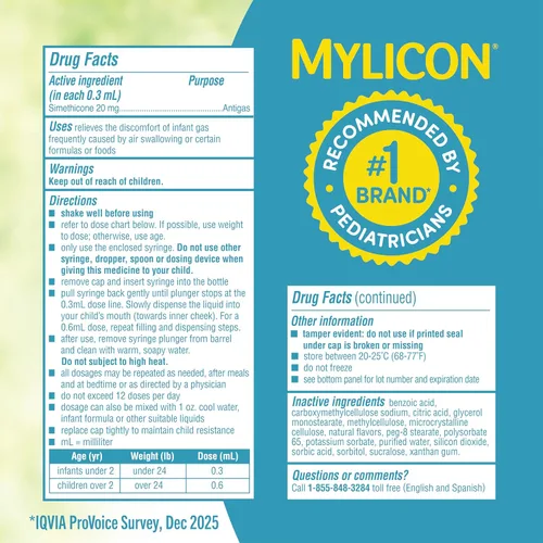 Miniatura 6 de Mylicon gotas antigas para bebé con fórmula para el alivio, No Model, 1, 1