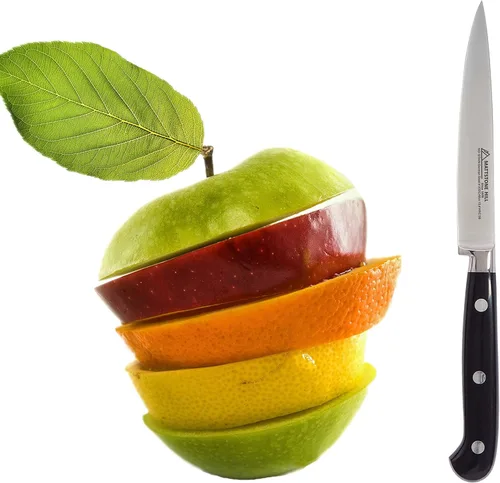 Miniatura 5 de MATTSTONE HILL - Cuchillo de cocina de 4.3 pulgadas, cuchillo para verduras, acero alemán, mango de triple remache