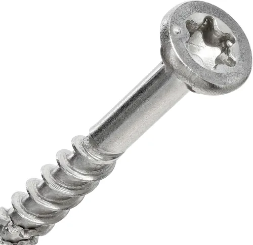 Miniatura 8 de Power Pro 48625 Tornillos para madera, #8 x 1, tornillos marinos de acero inoxidable premium, resistentes a la corrosión, acero inoxidable, tubo