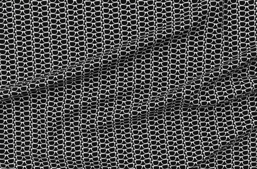 Spoonflower Tela – Gafas de sol negras Nerd Geek Chic estilo retro de los años 80 a la moda blanca impresa en tela de algodón de Petal Signature by