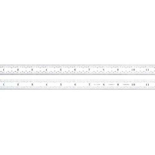 Miniatura 20 de Starrett Regla de acero totalmente flexible con acabado cromado satinado, lectura rápida y graduación en pulgadas, graduación 3R, 6 pulgadas