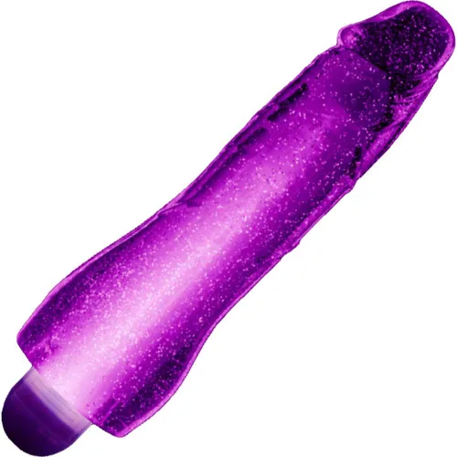Miniatura 3 de Blush Glow Dicks Molly Glitter - Consolador vibrador de 8 pulgadas ~ Consoladores vibradores de múltiples velocidades ~ Juego sexual nocturno Rosa
