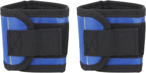 Miniatura 10 de PATIKIL Pulsera magnética de 3 filas, banda magnética para cinturón de herramientas para sujetar tornillos, clavos, brocas, regalo para hombres