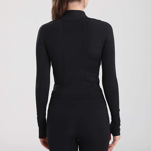 Miniatura 3 de Específico Heart - Chaqueta de yoga para mujer, 12 con cremallera, forro polar térmico, manga larga, con agujeros para el pulgar