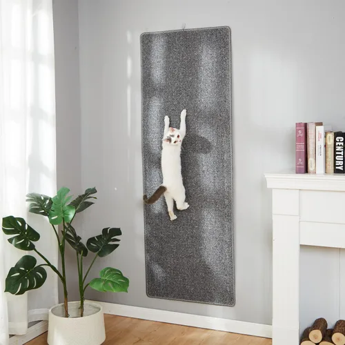SHENGOCASE Alfombra gruesa para escalar pared de gato de 67 x 23.6 pulgadas, rascador de muebles de pared para gatos, poste rascador, protector de