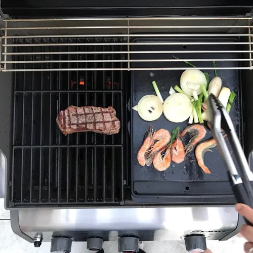 Miniatura 6 de Parrilla de hierro fundido 7598 para parrilla Weber Spirit serie 300, repuesto reversible para parrillas Weber Spirit i y II E-310 E-310 S-310 E-315