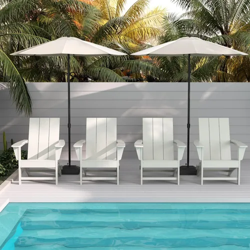 Miniatura 19 de WestinTrends Ashore - Silla plegable Adirondack moderna para exteriores (juego de 2), color marrón oscuro