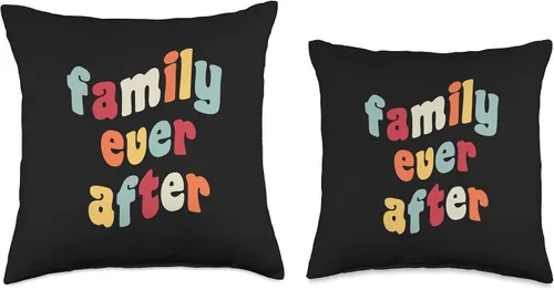 Miniatura 3 de Family Ever After Adoption Gotcha Day Adopted Adopt Adoptee Throw Pillow