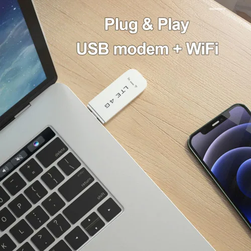 Miniatura 3 de Enrutador WiFi 4G portátil con ranura para tarjeta SIM, módem WiFi LTE USB WiFi de alta velocidad, punto de acceso portátil de viaje, mini enrutador