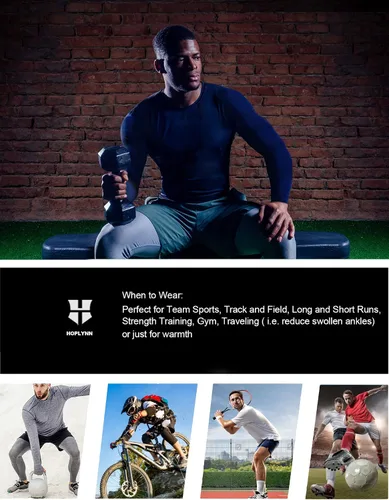 Miniatura 7 de HOPLYNN 5 Pack Compression Shirts Men Long Sleeve Rash Guard Athletic Baselayer Undershirt Gear Tshirt for Sports Workout