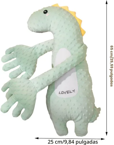 Miniatura 5 de Juguetes Suavidores para Bebés, Lindo Peluche de Animal Suave para Niñas y Niños, Figura Portátil de Dinosaurio y Unicornio para Muñecas Tranquilas