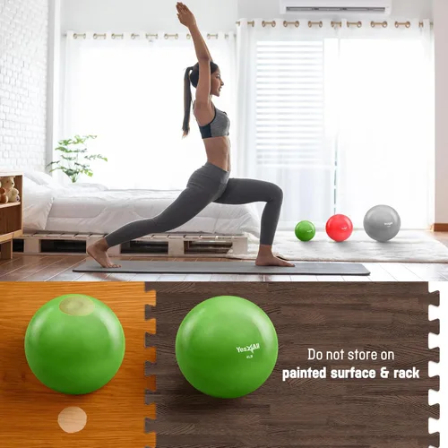 Miniatura 3 de Yes4All - Bolas de tonificación con peso para ejercicio, bolas medicinales suaves para ejercicio, pilates, yoga, equilibrio, flexibilidad, 2-10 C.