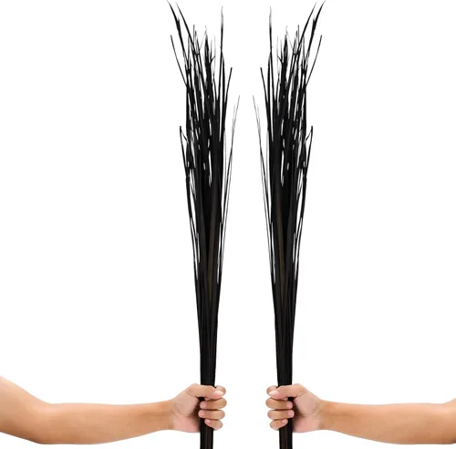Leewadee Relleno de jarrón alto, tallos de césped natural, 2 racimos de ramas de colores para jarrones, ramitas cuidadosamente secas para decoración