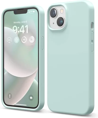 Miniatura 15 de elago Funda compatible con iPhone 14, de silicona líquida, funda protectora de cuerpo completo, a prueba de golpes, diseño delgado, forro