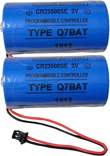 Miniatura 6 de Q7BAT CR23500SE para QNS Q Series PLC Baterías de litio de repuesto industrial con enchufe 3V 5000MAH (paquete de 4)
