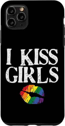 Miniatura 12 de iPhone 11 I Kiss Girls Rainbow Lips Gay Lesbian Pride Flag LGBT estuche de regalo
