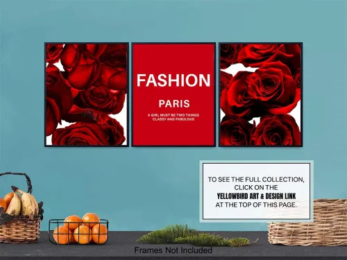 Miniatura 6 de Arte de pared con citas – Juego de 3 impresiones de decoración de pared glamorosa – Diseño moderno y elegante – Decoración elegante para el hogar