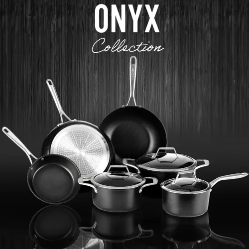Miniatura 9 de Colección Onyx de TECHEF con nuevo revestimiento antiadherente de teflón platinum (PFOA)., 12", Negro