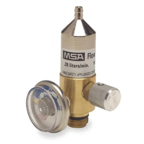 MSA . Regulador de flujo fijo modelo RP de 25 LPM para cilindros de gas de calibración de estilo RP