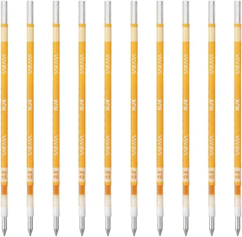 Miniatura 8 de Zebra BRNJK5BK - Recambio para bolígrafo, Sarasa, NJK-0.5, negro, 10