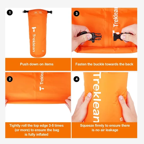 Miniatura 6 de Bolsa seca, impermeable flotante y ligera, bolsa seca enrollable que mantiene el equipo seco, para kayak, rafting, canotaje, natación, campamento