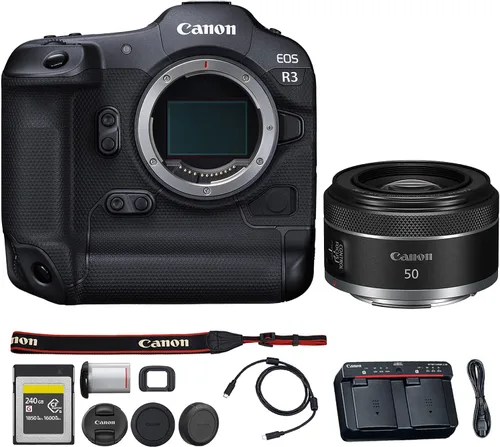 Miniatura 8 de Canon Cámara sin espejo EOS R3 Sensor de fotograma completo de 24 MP Grabación RAW 6K Enfoque automático de alta velocidad Cámara profesional