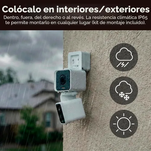 Miniatura 8 de WYZE Duo Cam Pan IP65 2K 360° Pan/Tilt Cámara de seguridad inteligente para el hogar con visión nocturna a color, compatible con Alexa y Google