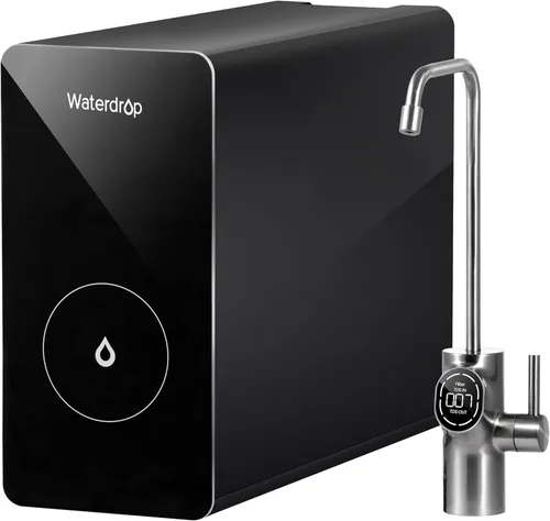 Waterdrop D6 - Filtro de agua por ósmosis inversa, 600 GPD Sistema de ósmosis inversa sin tanque bajo el fregadero, reduce PFAS, relación 2:1 de