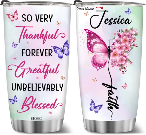 Miniatura 8 de BECHUSKY Vaso personalizado de viaje de diente de león con tapa, 20 onzas, Acepta lo que es dejar ir de lo que era de madera Taraxacum flor floral
