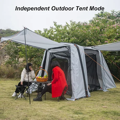 Miniatura 2 de Toldo inflable para automóvil, plegable, portátil, con bolsa de transporte, tela Oxford 210D, impermeable y protector solar, instalación rápida en 3