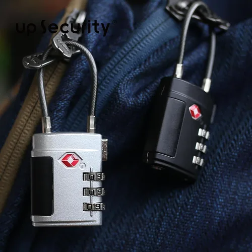 Miniatura 2 de Cerraduras TSA para equipaje, combinación de candado pequeño, cerraduras de equipaje aprobadas por la TSA, candados combinados con cable