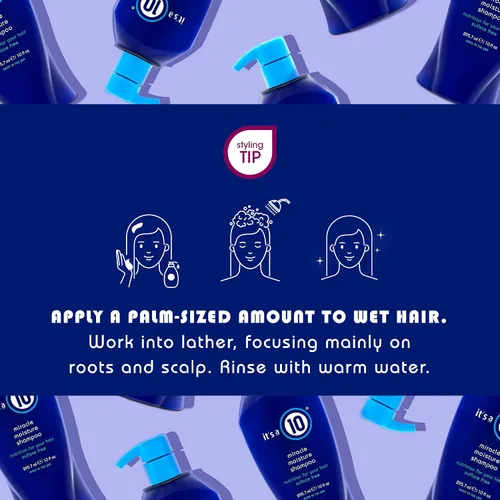 Miniatura 4 de It's a 10 Haircare Miracle Moisture Champú, 10 onzas líquidas (paquete de 3)