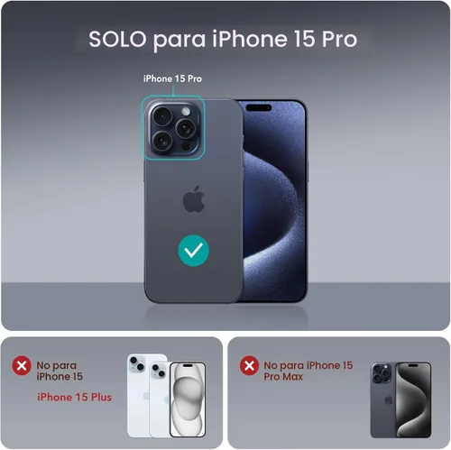 Miniatura 2 de ESR para iPhone 15 Pro, Funda Compatible con MagSafe, Protección de Grado Militar, Resistente al Amarilleo, Parte Posterior Resistente a