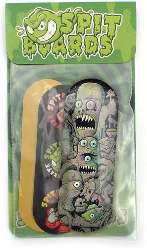 Miniatura 5 de SPITBOARDS® Tabla de Diapasón de 34 mm - Madera Real (5 Capas) Forma Clásica de Popsicle Street - Tamaño: 34 x 96 mm - Tabla Gráfica Única