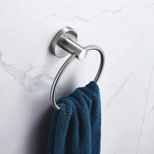 Miniatura 4 de Juego de accesorios de baño de 3 piezas montados en la pared, el juego de accesorios de baño incluye soporte para papel higiénico, anillo de toalla