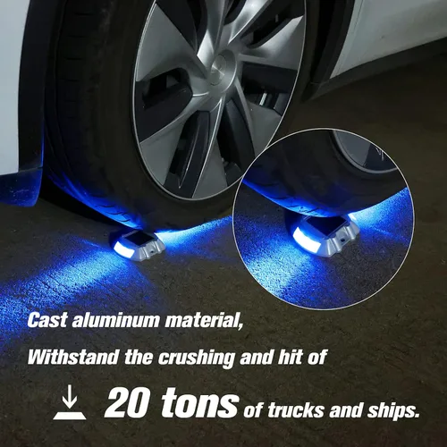 Miniatura 5 de Luces solares de cubierta, para entradas y muelles Azul