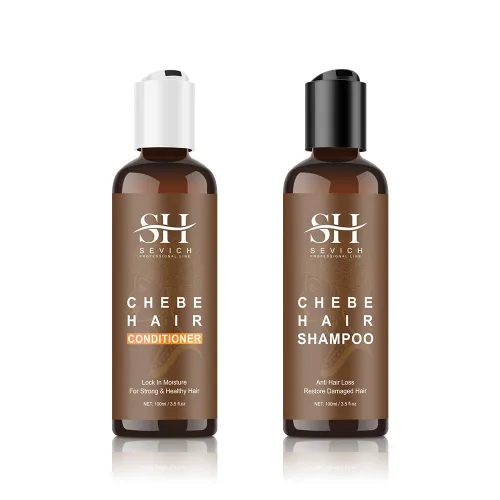 SEVICH Naturals - Juego de champú y acondicionador Chebe - con polvo 100% africano Chebe Essence, tratamiento capilar de pérdida fina, humedad y