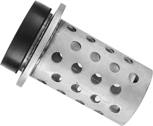 Miniatura 2 de DZQ Frasco de fundición perforada al vacío, acero inoxidable 304 con brida con base de bebedero de goma, varios tamaños para fundición de metal