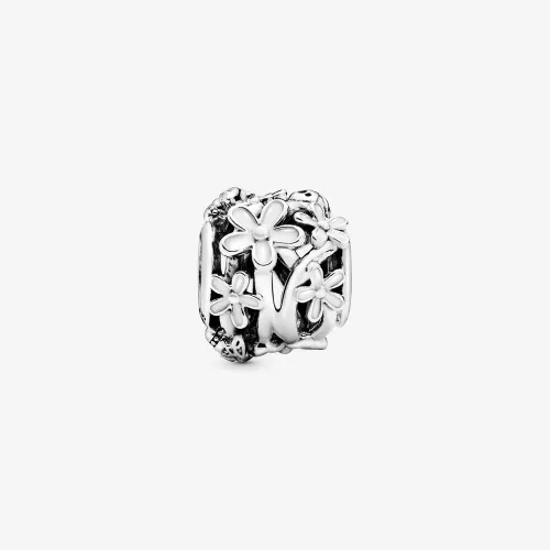 Miniatura 2 de PANDORA Openwork - Flor de margarita blanca, color blanco